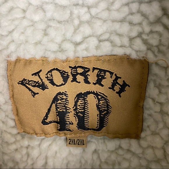 North 40 Sherpa Lined Denim Jacket Mens Size XXL - Picture 3 of 8